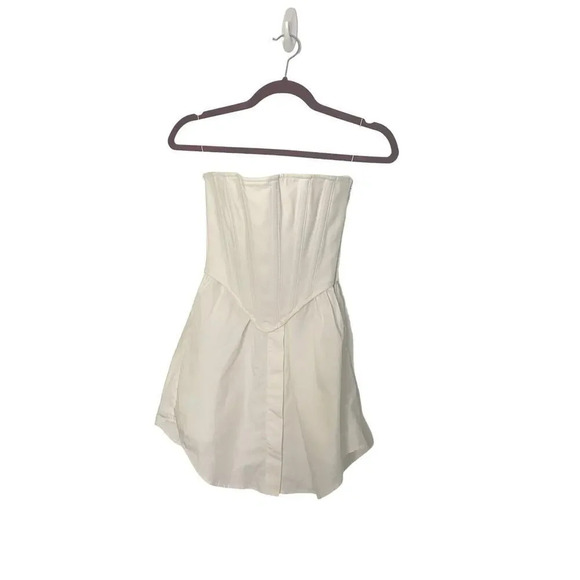 Dion Lee White Cotton Internal Corset Shirting Dress Size US 0 - Picture 5 of 16